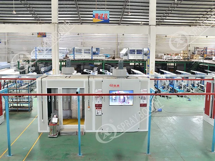 powder coating booth line with conveyor ovens for industrial use1 powder coating booth line with conveyor ovens for industrial use1